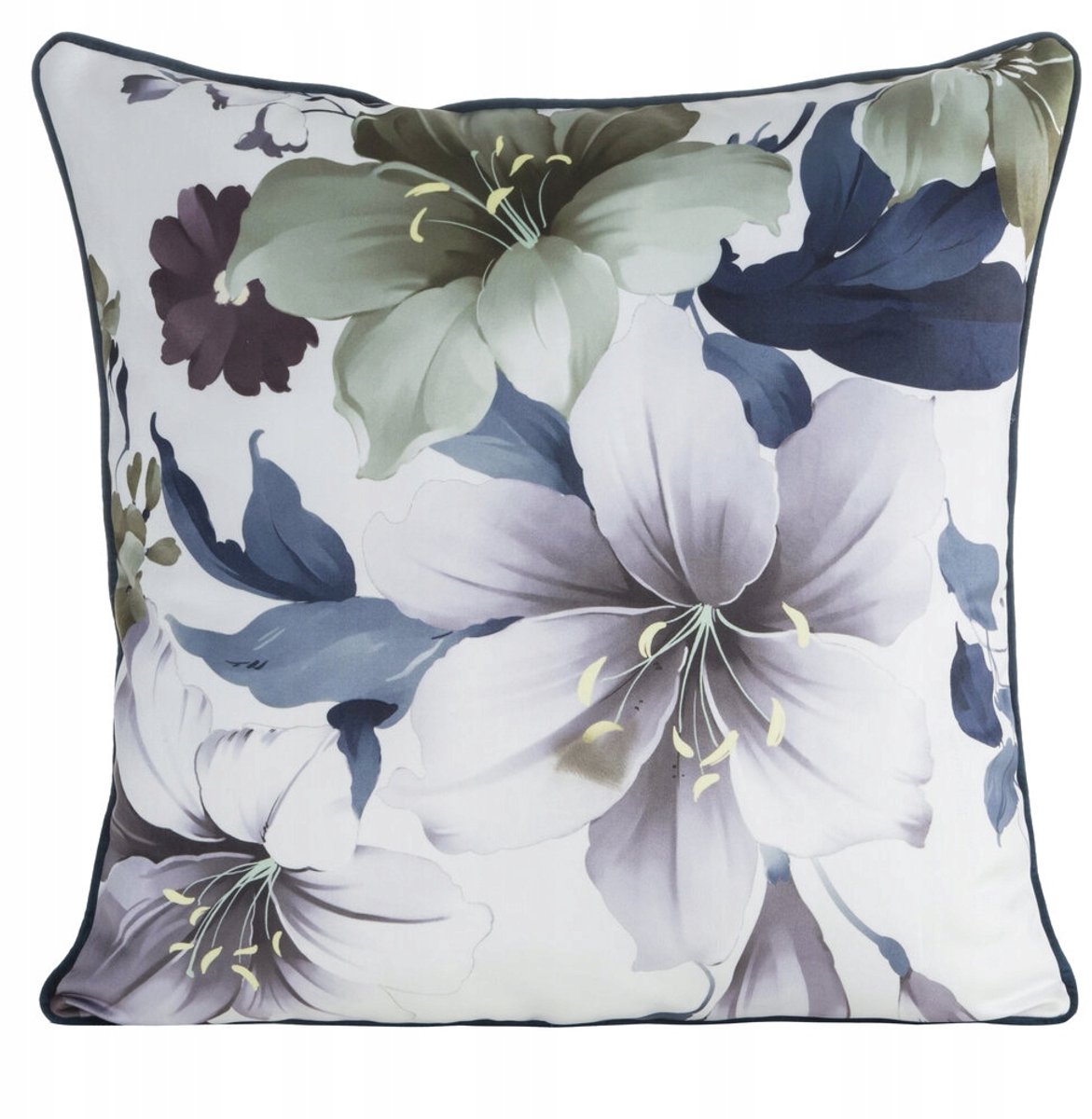 Decoratieve Kussenhoes SOFIA 60x60cm - Wit/Paars, Dubbelzijdig