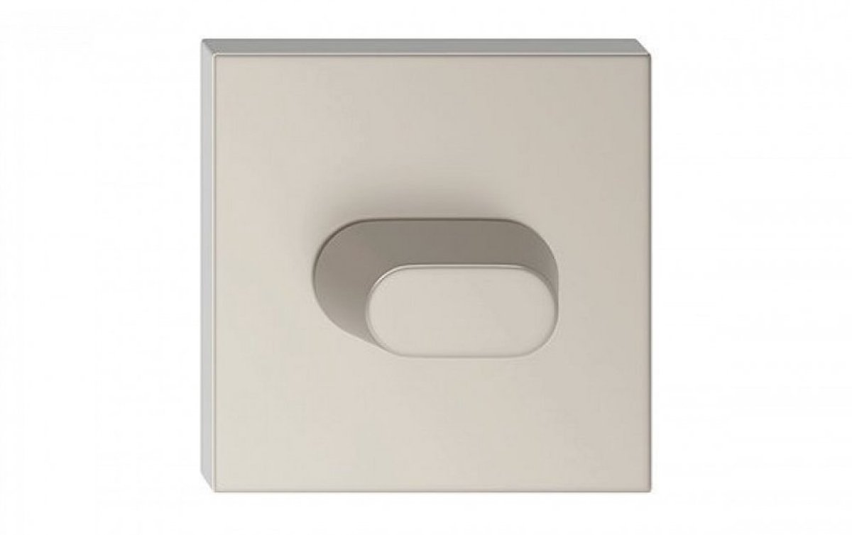 Kwadraat WC-schild Nikkel Velvet - Deurbeslag voor Toiletdeuren
