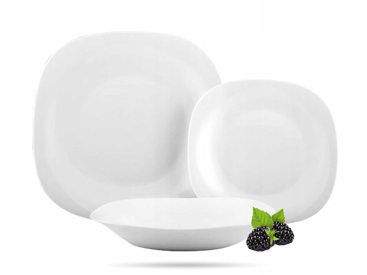 Bormioli Rocco Parma serveert 4 personen, 12-pack, wit