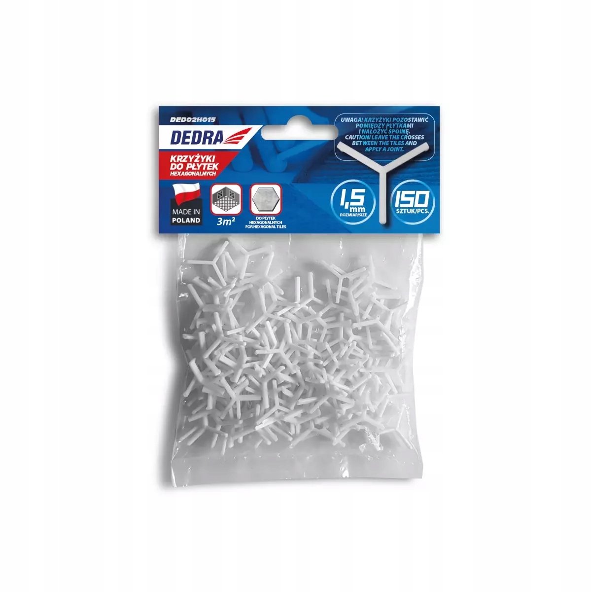 Dedra DED02H015 Schroefdraad 1,5 mm - 150 st