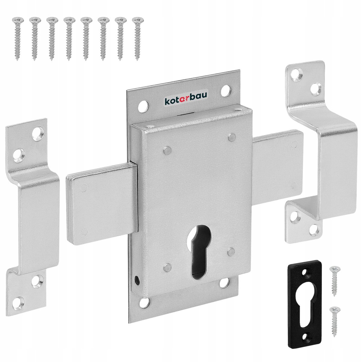 Kotarbau Surface Lock 160 mm universeel voor deuren en poorten