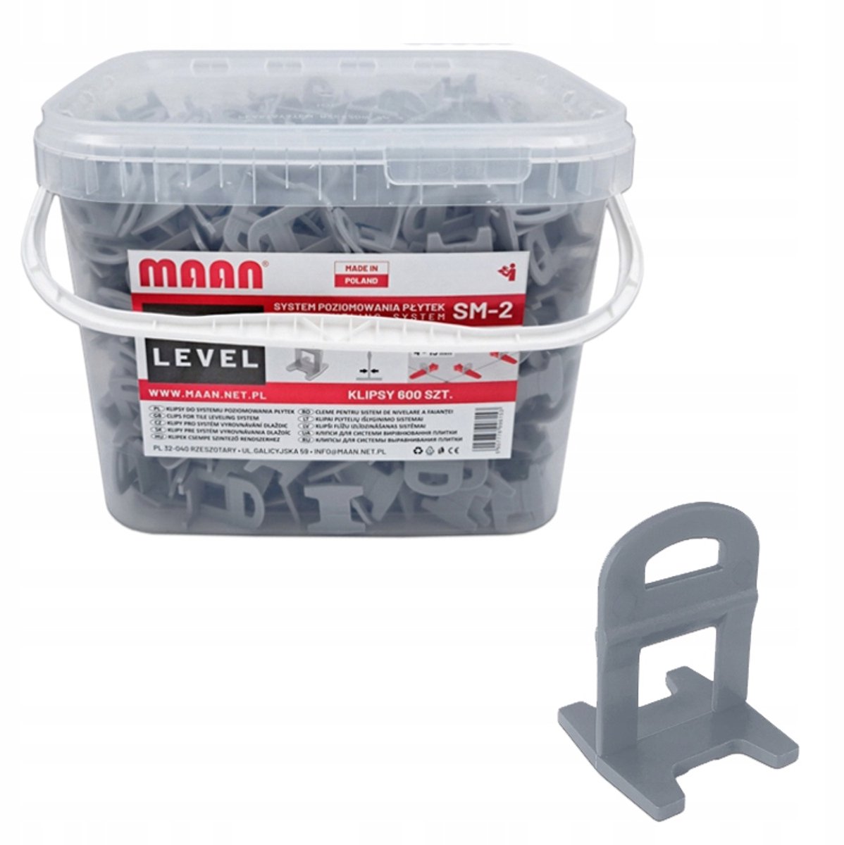 600x tegelnivelleringsclips 3 mm Voeg 4-15 mm dikte toe - Klips Expert