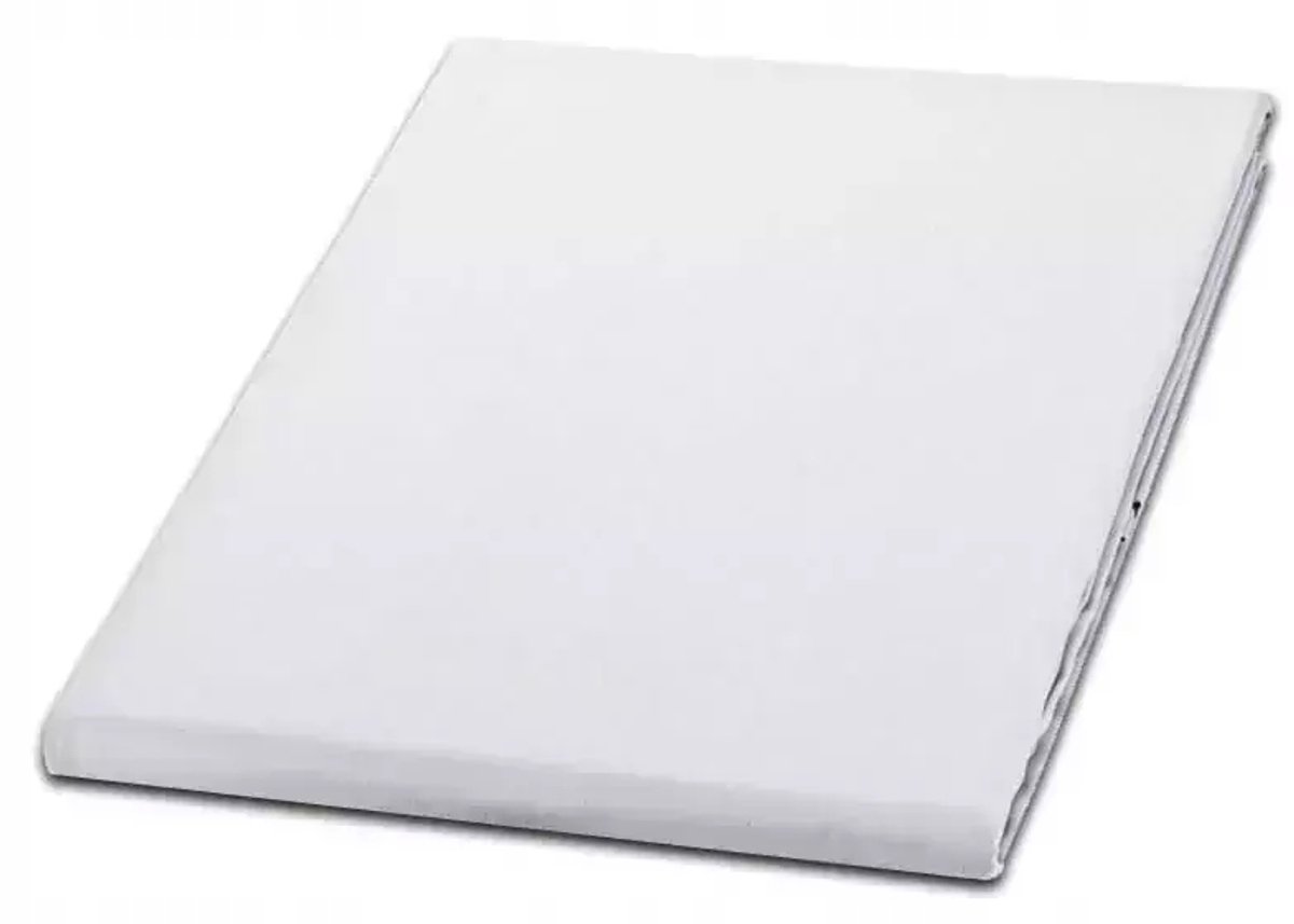 Katoenen Hoeslaken 160x200cm Optisch Wit - Hoge Kwaliteit