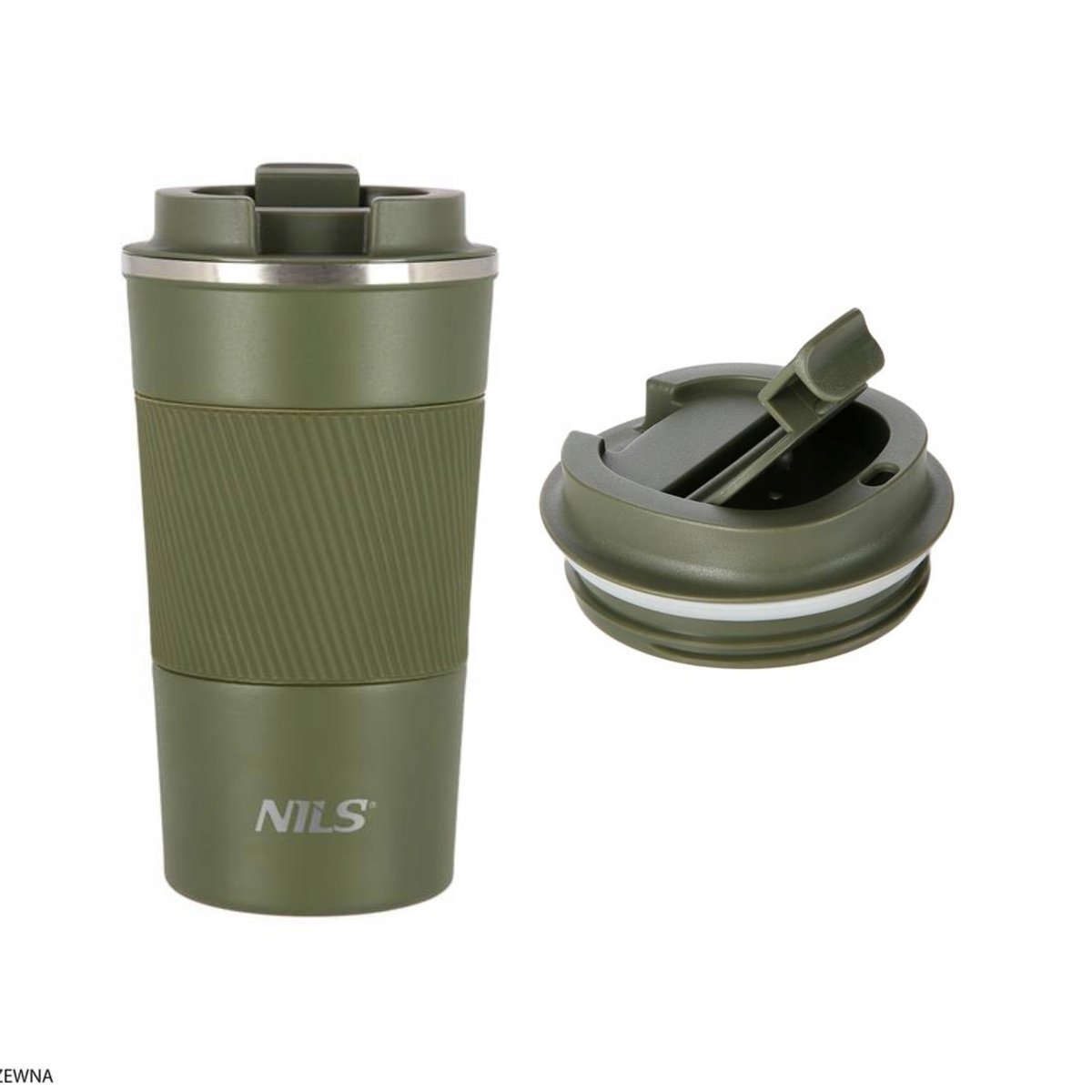 Nils Thermosbeker Groen 510ml - Dubbelwandig, Antislip