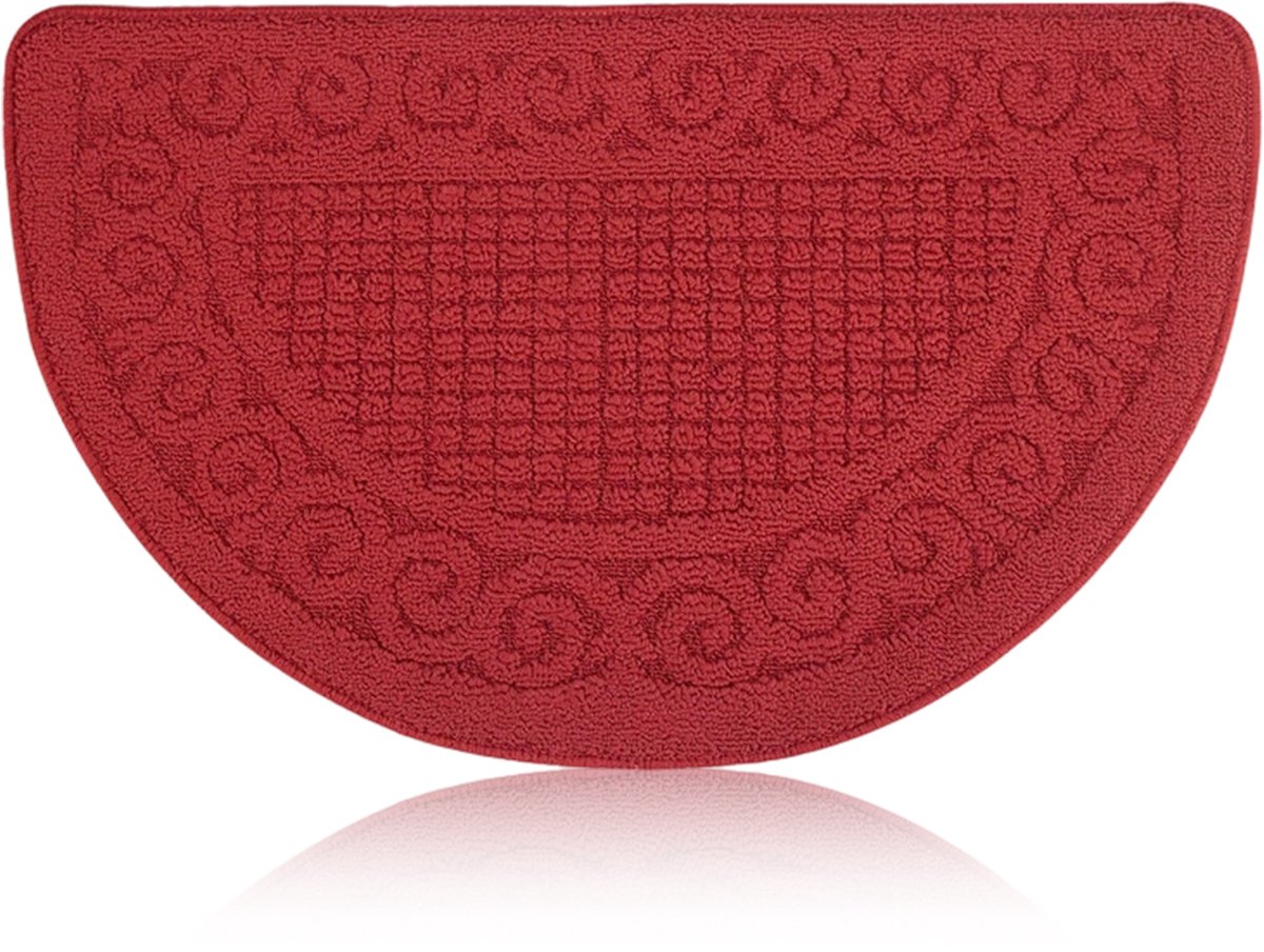 longziming Halve Maan Deurmat Rug – Buitenmat, Antislip, Makkelijk Onderhoud, Multicolor, 16x24 inch(40x60 cm)
