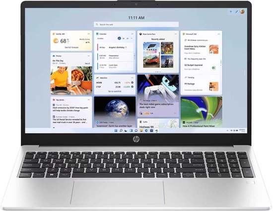 HP 255 G10 AMD Ryzen™ 5 7520U Laptop 39,6 cm (15.6") Full HD 8 GB LPDDR5-SDRAM 512 GB SSD Wi-Fi 6 (802.11ax) Windows 11 Home Zilver - HP - Hoofdafbeelding