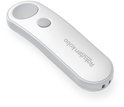 Witte Kobo afstandsbediening met twee knoppen, 'Rakuten Kobo' logo.
