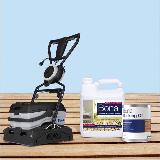 Bona Terrasvernieuwer Vloeistof 4L (2-pack) - Houtreiniger Buiten - Houtontgrijzer - Intensieve Hout Reiniger — afbeelding 4