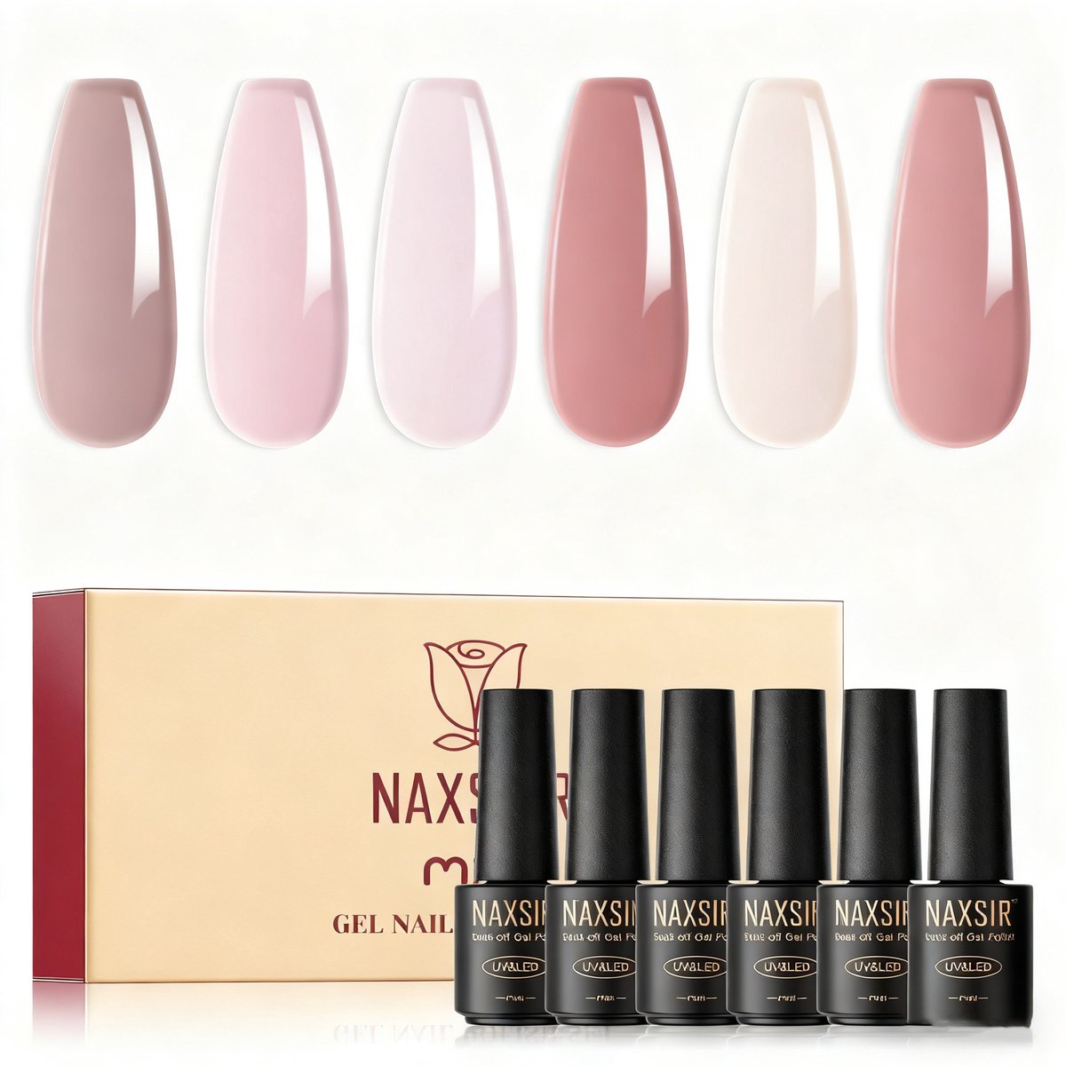 Nagellak,Gel Nagellak,Nagelset Geschikt voor beginners,6 kleuren