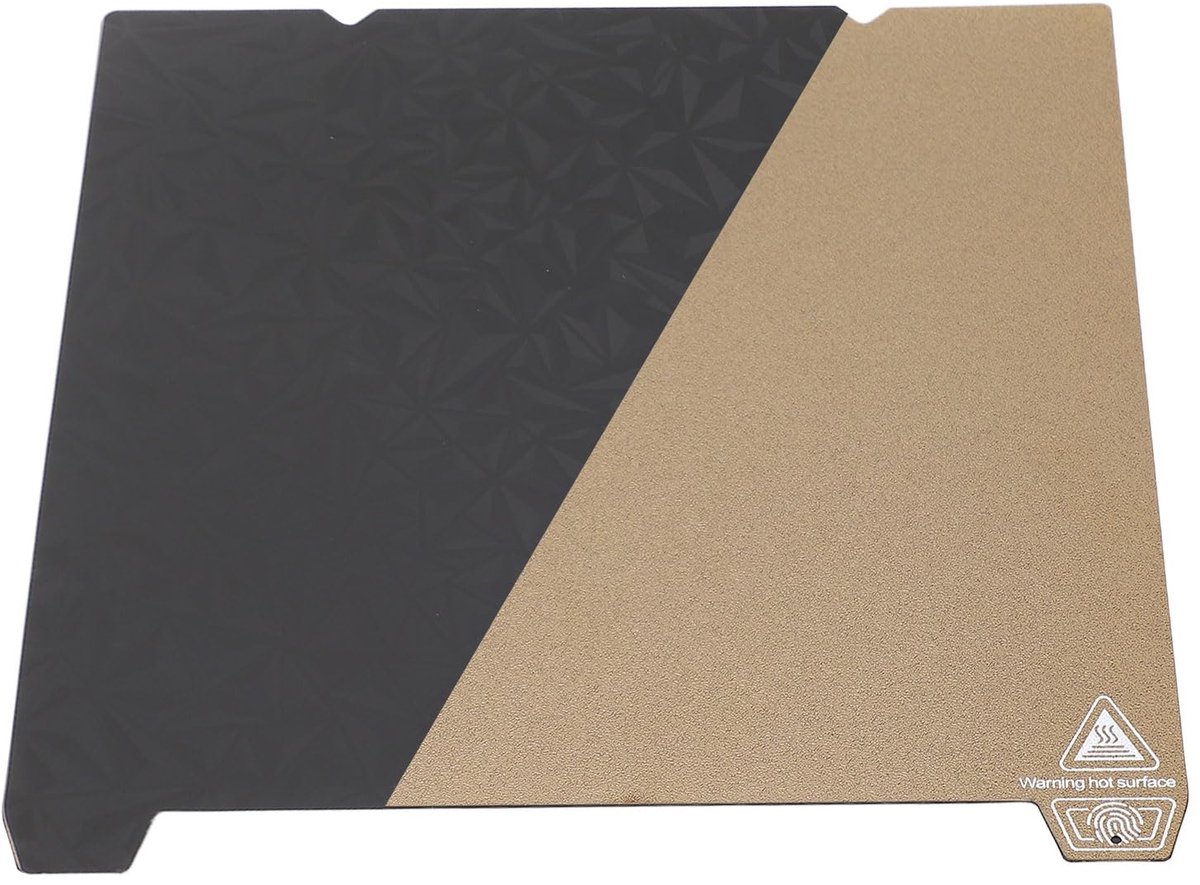 Textured PEI Plate and Smooth PEO Building Board, Double Sided Removable Magnetic 3D Printer Building Surface Heated Bed, 235x235mm PEI Spring Steel Plate for K1