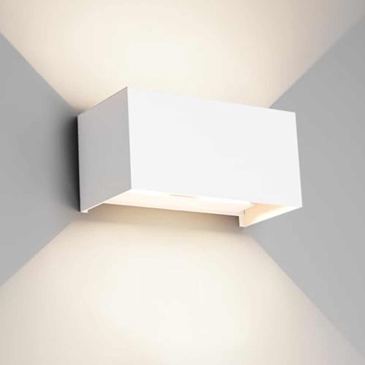 Wandlamp 24 W voor binnen en buiten, 4000 K, aanpasbare stralingshoek, waterdicht IP65, natuurlijke witte verlichting