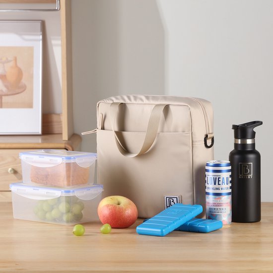 Brisby 4 Laags Geïsoleerde Koeltas - Lunchtas 7 liter - Smooth Champagne van Brisby — afbeelding 3