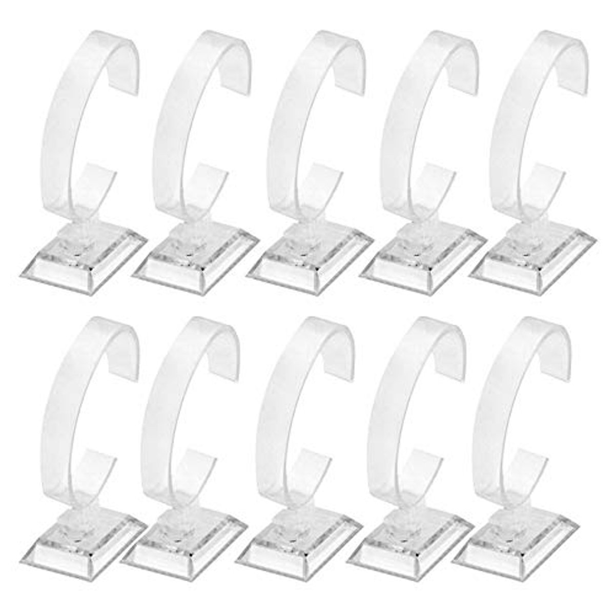 Houder voor Horloge - 10 Stuks, Transparante Stand voor Thuis of Winkel