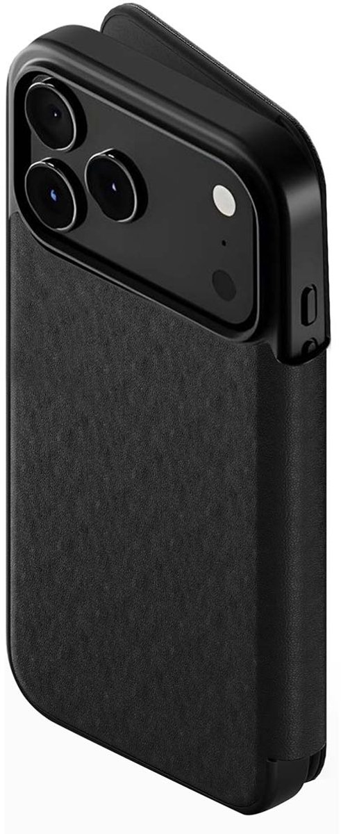 Cygnett, Portemonneehoesje Geschikt voor Apple iPhone 17 Pro Max Leer MagSafe MagWallet Schokbestendig, Zwart