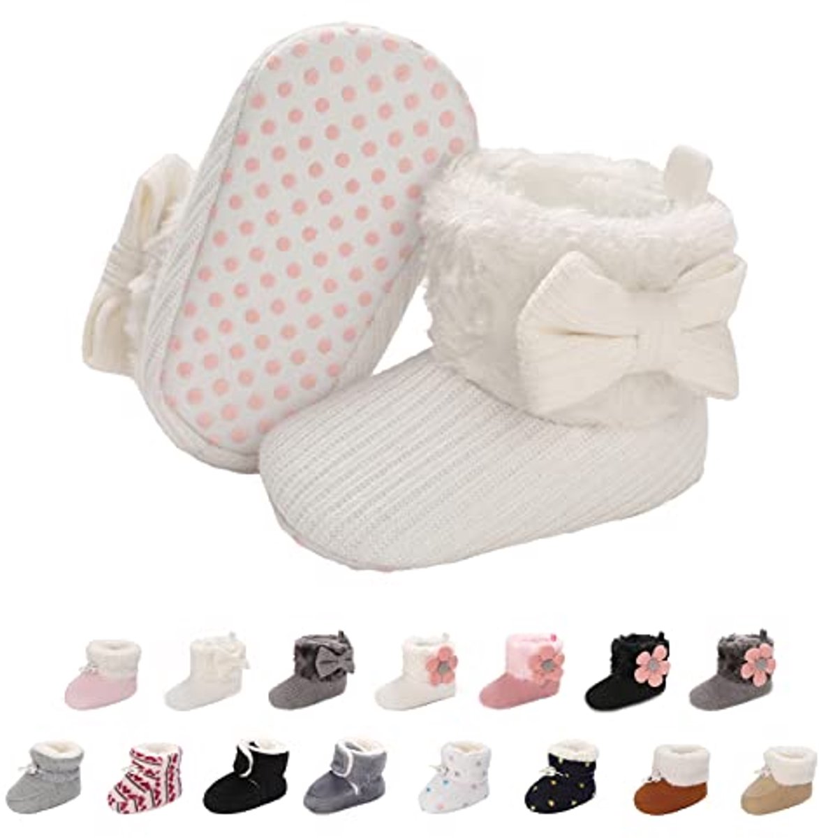 Hoge Winterlaarzen voor Pasgeborenen Warme Antislip Booties voor Kinderen