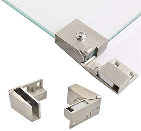 Flamea douchescharnier 8130 wand-glas, RVS effect