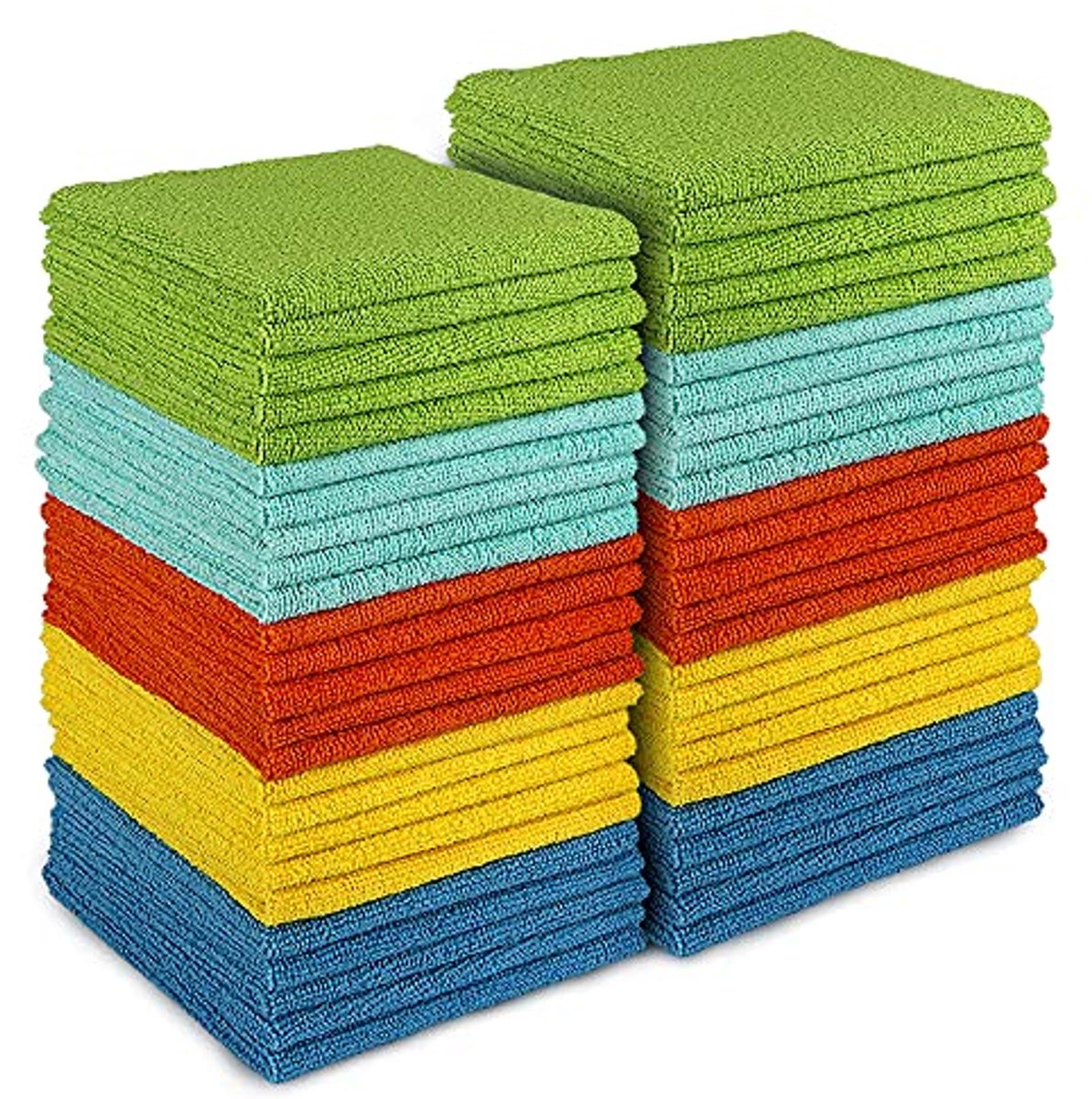 Microvezelreinigingsdoeken - 50 stuks - 30x30 cm - Sterk absorptief en herbruikbaar