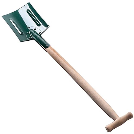 Ergonomische Spade voor Tuinieren, Tuinschop met Houten Steel voor Diep Graven, Ideaal voor Harde Bodems en Planten — afbeelding 2