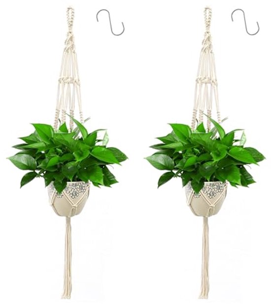 Macramé Garen - Knutselset Met Natuurlijk Katoenen Touw Voor Dromenvangers In Aqua Beige En Paars