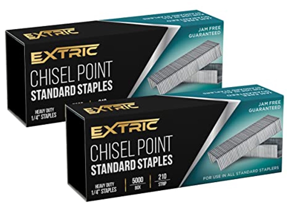 Standaard Nietjes 2-Pack - Heavy Duty Beitel Point Nietjes 10.000 Stuks - Storingsvrij