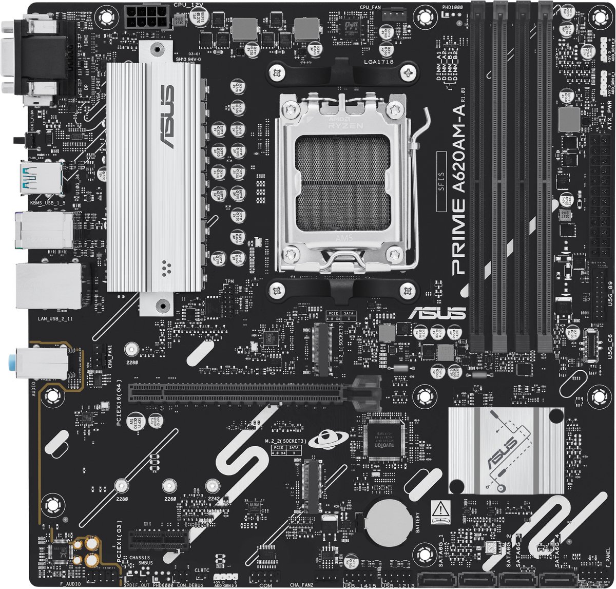 ASUS PRIME A620AM-A-CSM AMD A620A Socket AM5 micro ATX