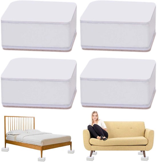 Bench Riser For Seating 3cm Bench Booster, 4 Pieces Furniture Riser Self Adhesive Furniture ...