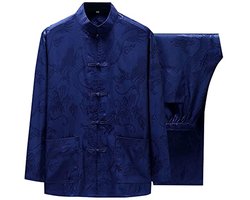 Ademend Traditioneel Vechtsporten Uniform voor Mannen - Kung Fu Wing Chun Hanfu Pak