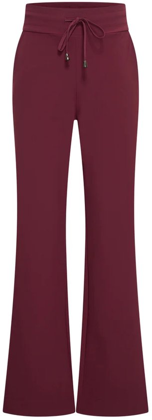 MI PIACE - Bonded Travel Broek Flared 202631 Burgundy