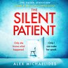 Boek 'The Silent Patient' met de tekst 'The TikTok Sensation' en 'Over 8 miljoen exemplaren verkocht'.
