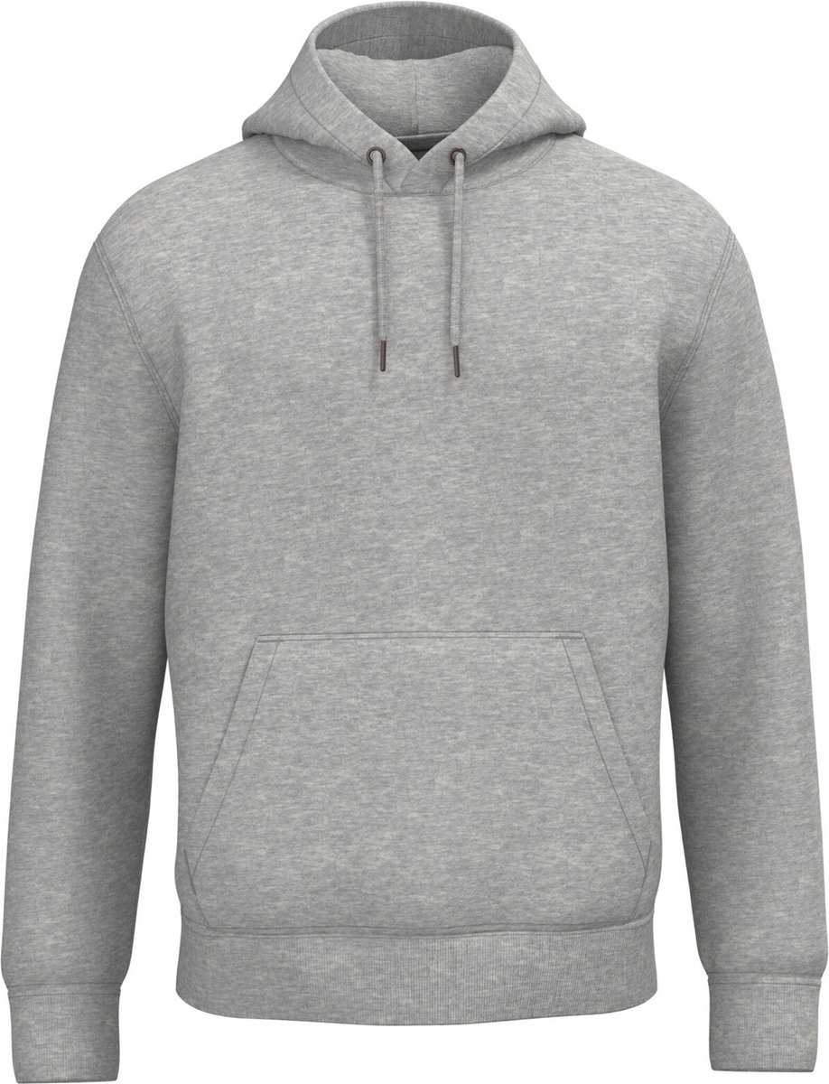 Native Spirit Ecologische uniseks sweater met capuchon NS444 - Moon Grey Heather - S