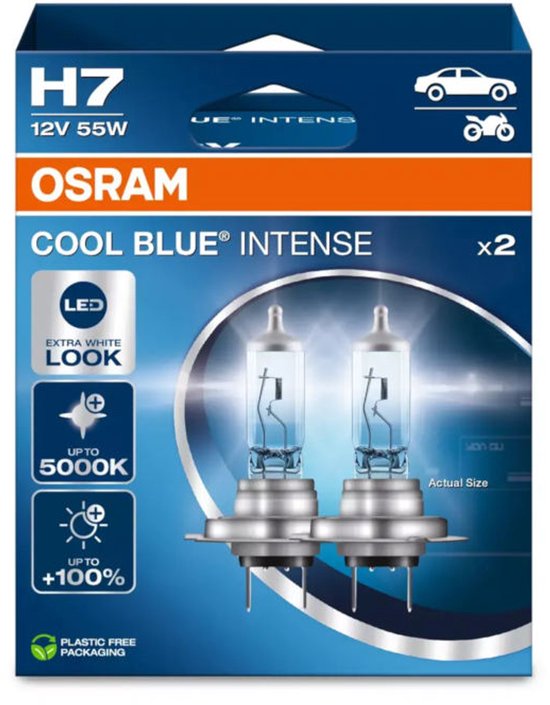 Osram H7 SET Cool blue Intense 12V 55W Next Gen 5000K Extra White Look OSRAM