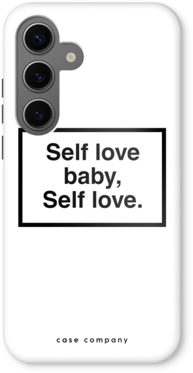 Case Company® - Hoesje geschikt voor Samsung Galaxy S24 hoesje - Self love - Tough Case - Maximale Bescherming alle Kanten en Schermrand
