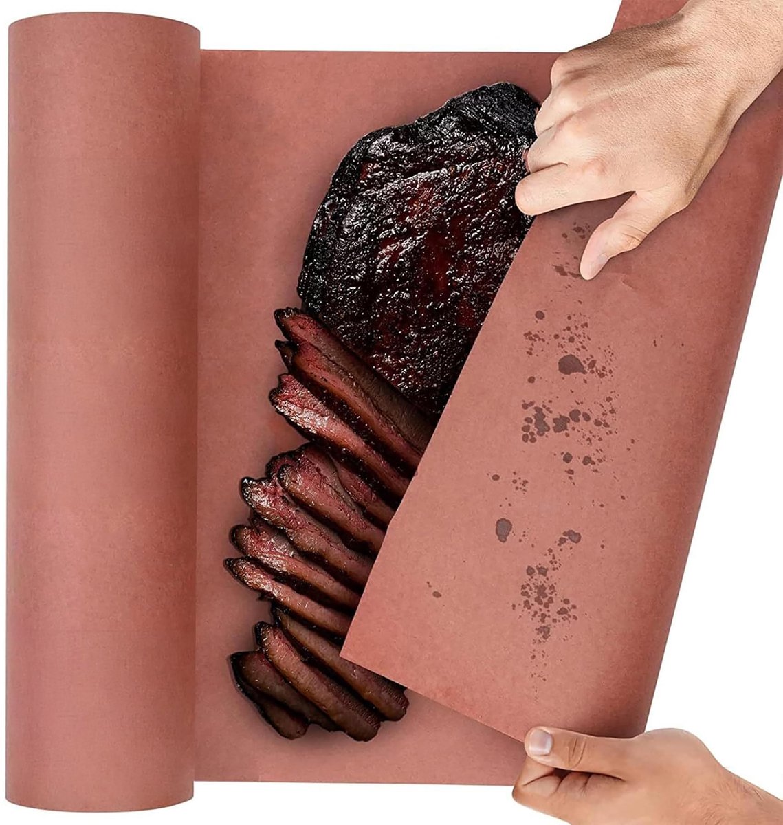 YYchan Slagerspapier XXL Rol 53 meter - Ongecoat 100% Natuurlijk Papier voor Barbecue, Grillen & Vlees - 61cm Breed Keukenrol