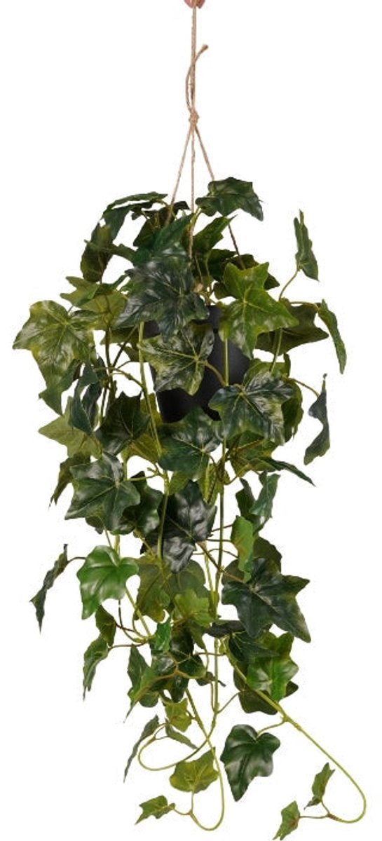 Emerald - Kunst Hangplant Ivy in pot FR groen 70cm - Kunstplant voor binnen