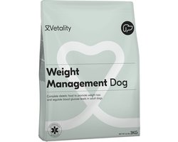 Vetality Hondenvoer Droog - 3 x 3 kg - Dieetvoeding Hond bij Overgewicht - Verlaagd Energiegehalte en Hoog Vezelgehalte - voor Volwassen Honden - Voordeelverpakking