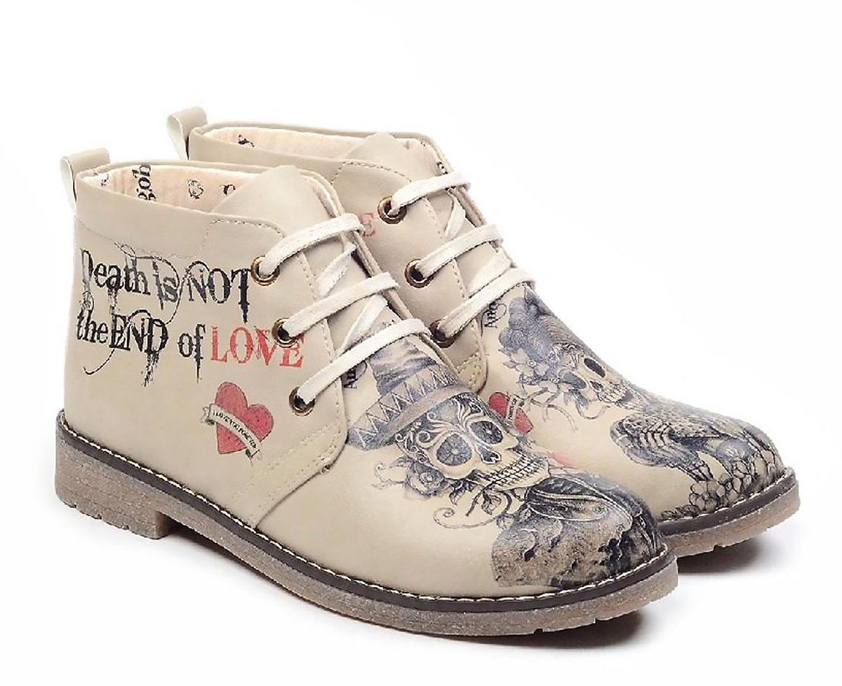 GOBY Eternal Ink Enkel Laarzen Handmade Vegan Leer Damesboots