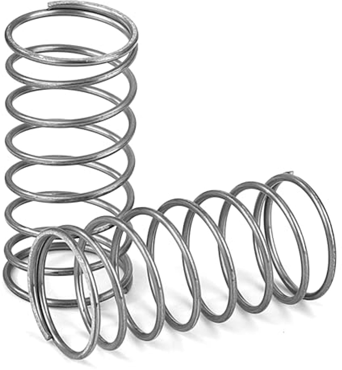 Compressionveren 40 mm - RVS 304 - Draaddiameter 1,2 mm - Binnen diameter 16 mm - 4 stuks