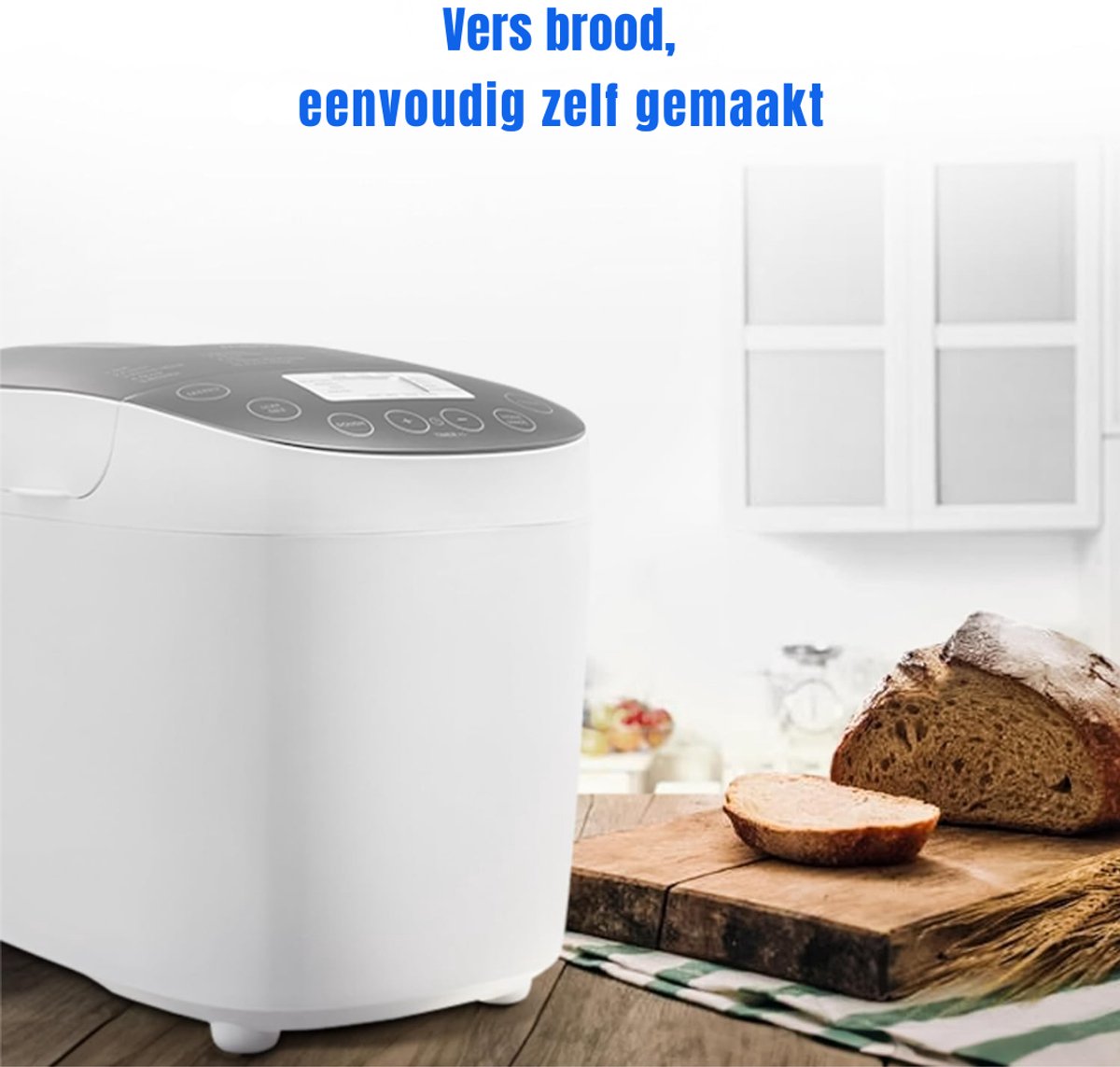 SCH® Broodbakmachine - Broodbakmachines - Broodbak machine - Wit-31 cm x 29 cm x 29 cm