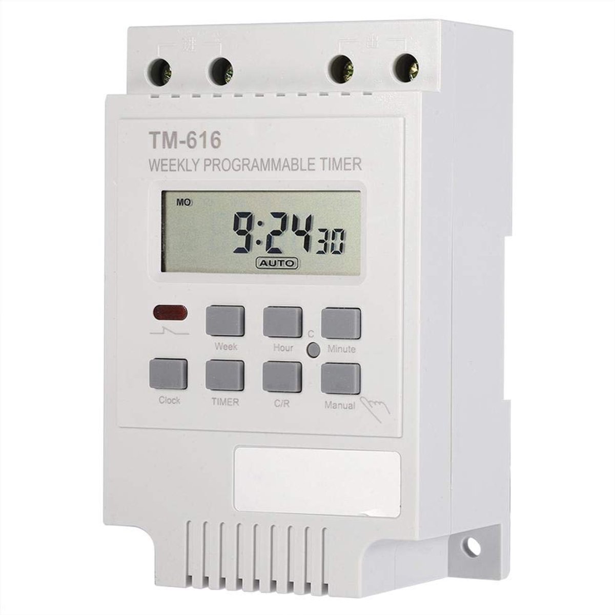 12V Digitale Timer Schakelaar - Programmeerbaar - Energiebesparend - Wit