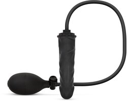 Anal Collection - Opblaasbare Dildo met Pomp 14,5 cm - Zwart