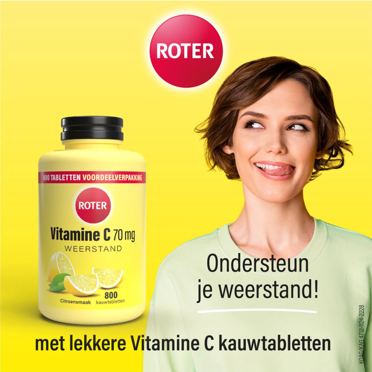 Roter - Vitamine C 70 mg Citroen - 3 x 800 kauwtabletten - Voordeelverpakking