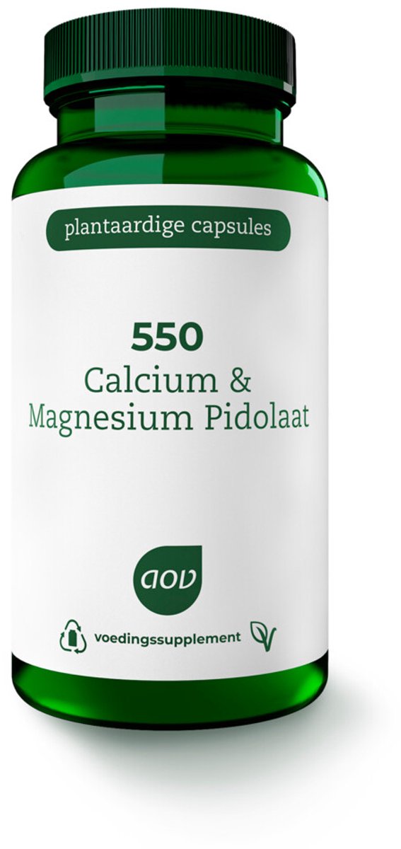 AOV - 550 Calcium & Magnesium Pidolaat - 2 x 90 vegacapsules - Voordeelverpakking