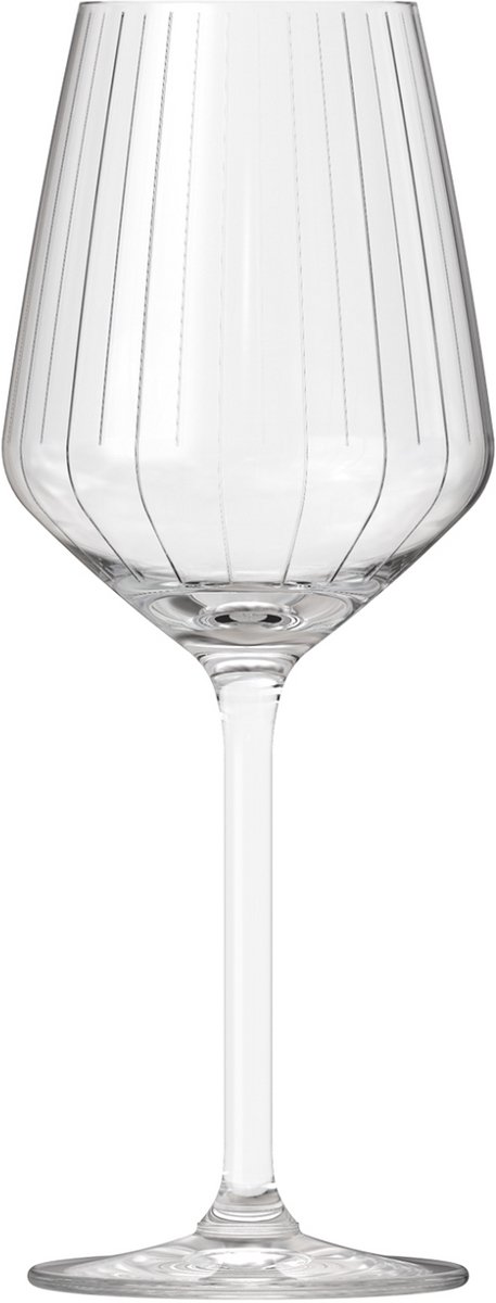 Royal Leerdam - Carré Optics - Wijnglazen - Set van 6 - 38,5 cl - Witte wijn - Glazen