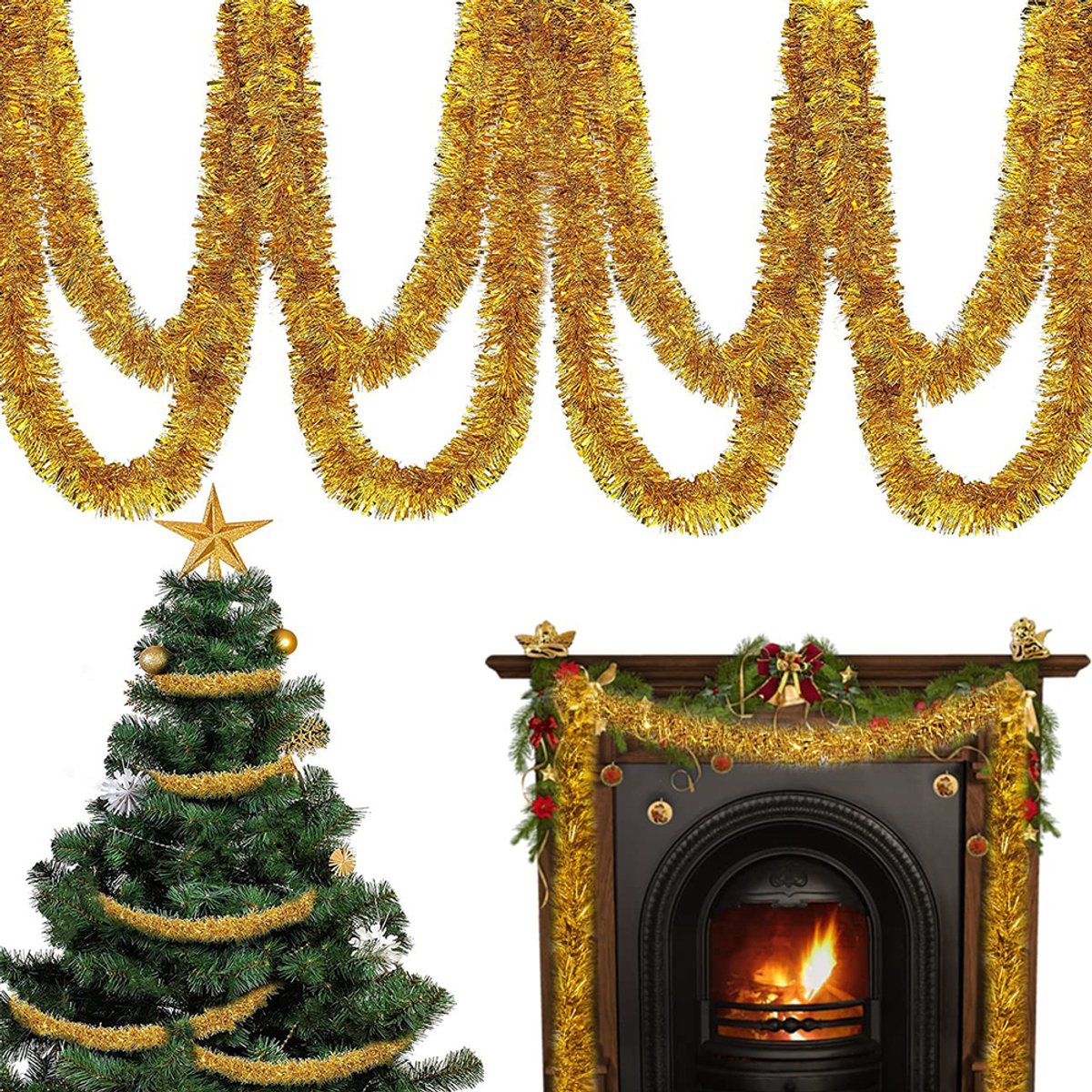 KerstboomLametta-Guirlande-Deko