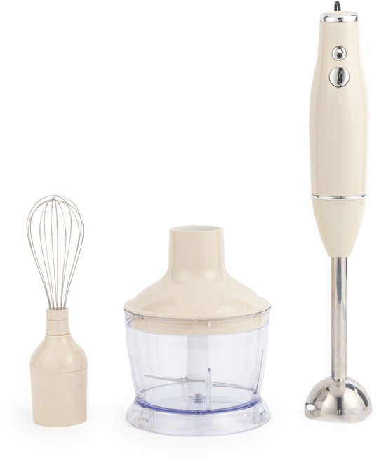 Salter Retro 3-in-1 Blender Set – 600W | 2 Snelheden | Crème