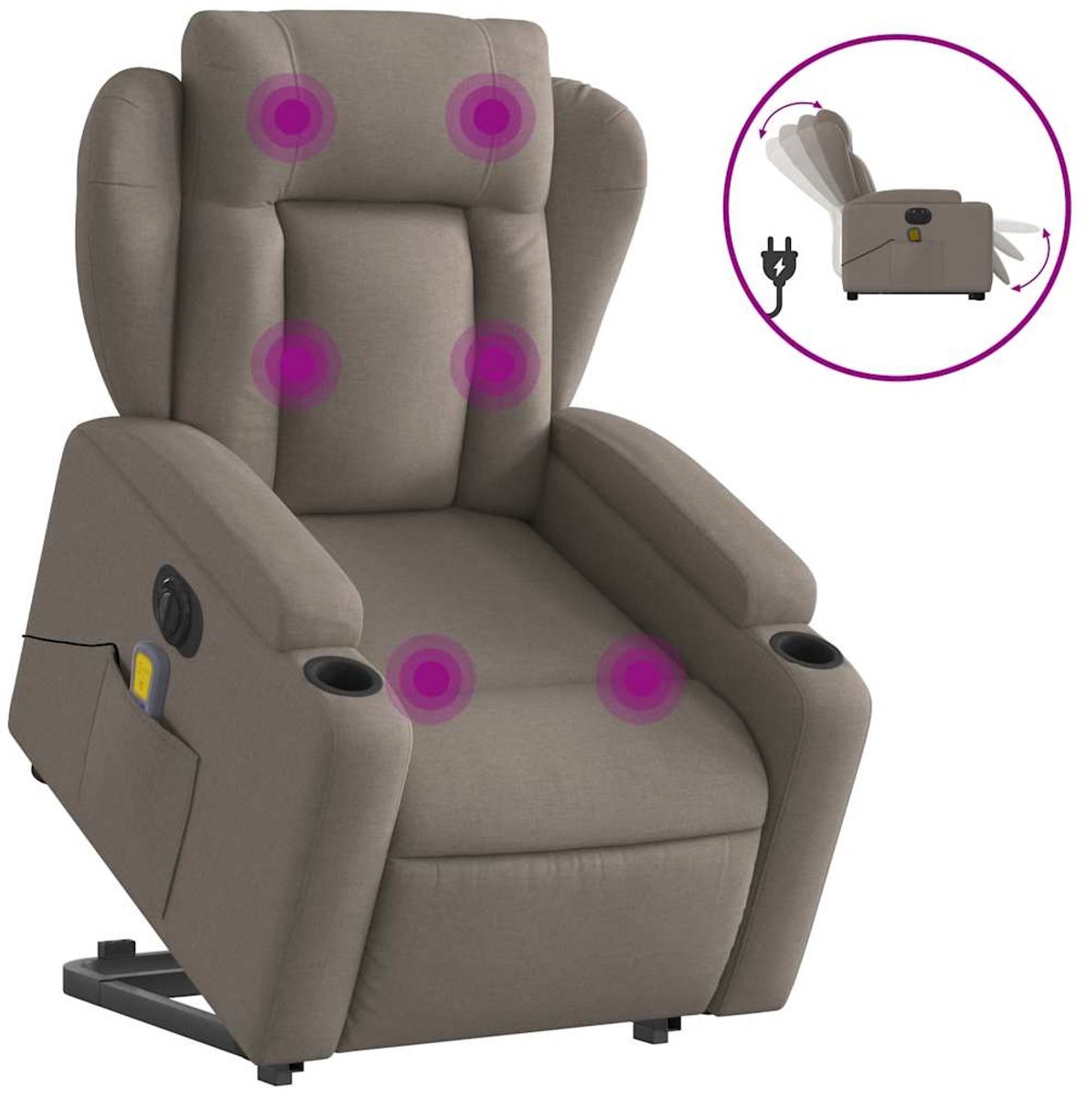 vidaXL Sta-op-massagestoel Elektrisch - vidaXL - €511,99