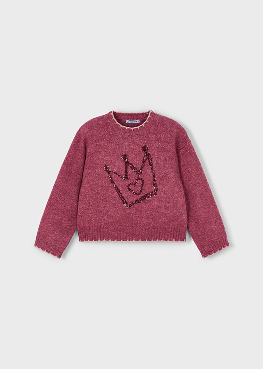 MAYORAL - Meisjes sweater - Maat 134 - Meisjes - Rood -