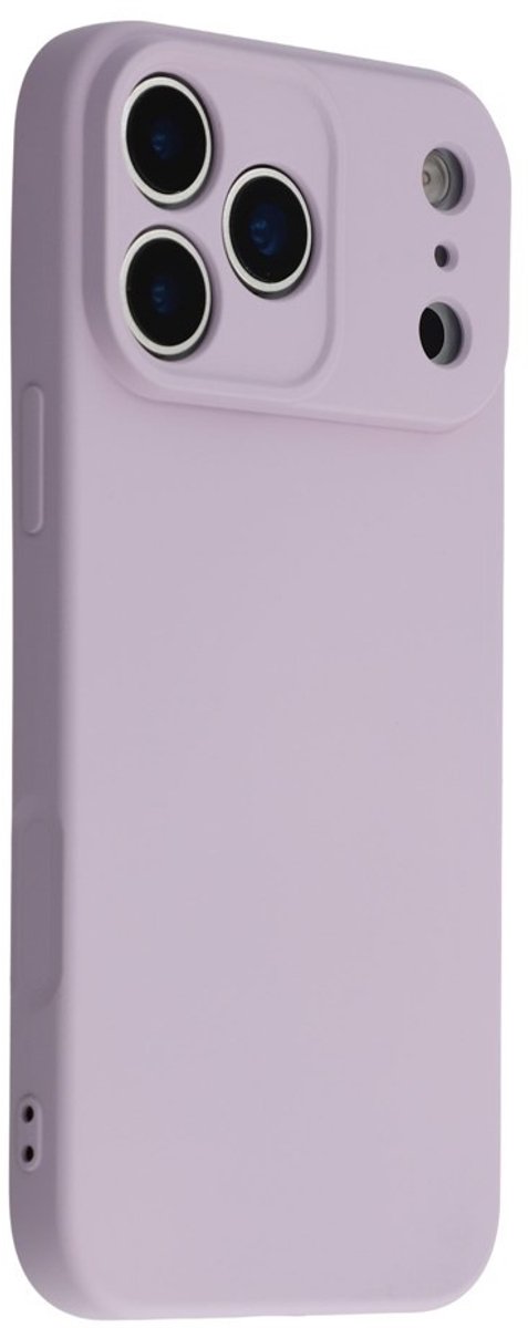 Amorus Hoesje - Geschikt voor iPhone 17 Pro Hoesje - Amorus Colour TPU Back Cover - Lavendel