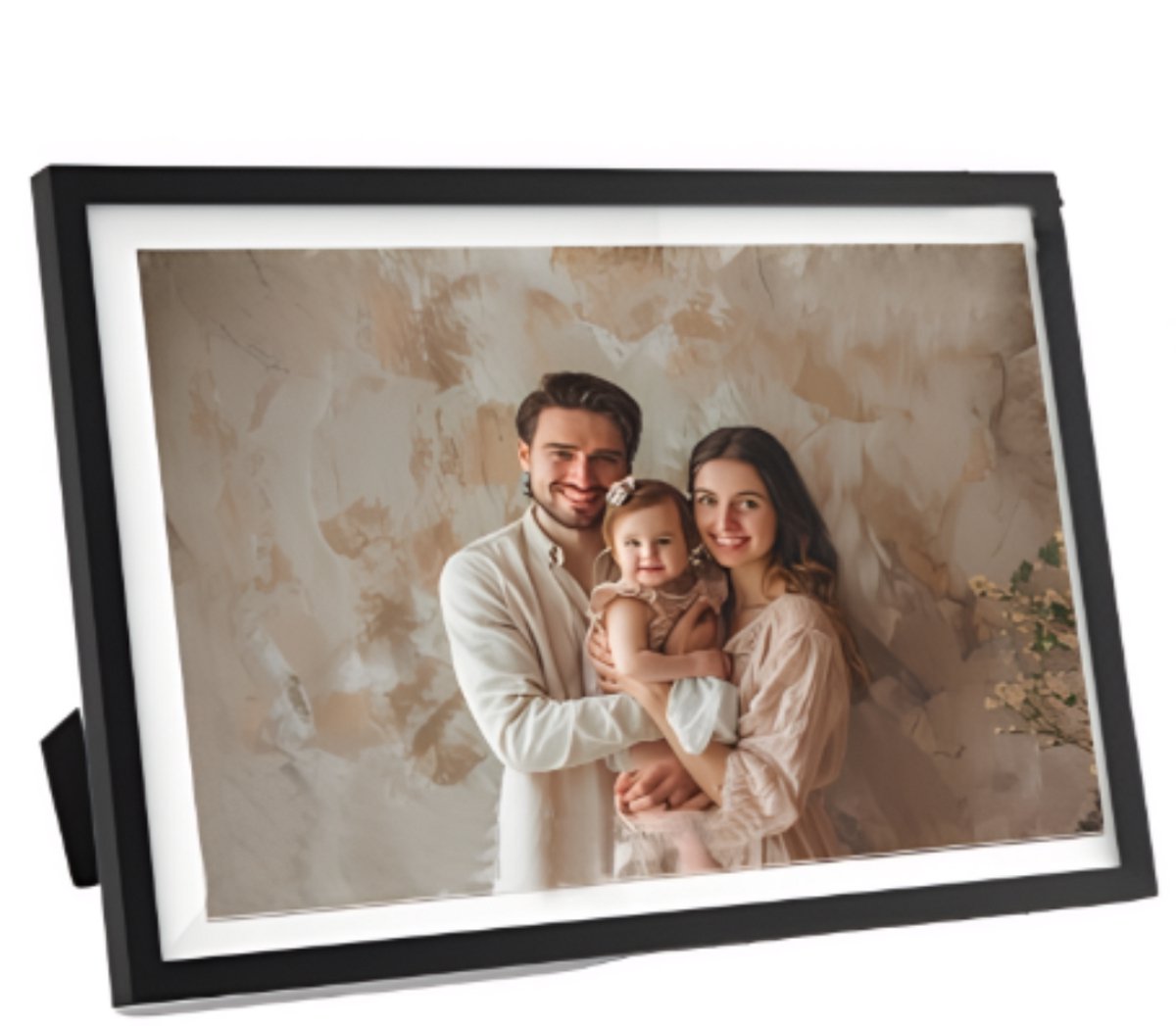 Digitale Fotolijst met Wifi - Fotolijsten - Frameo App - HD Kwaliteit - Zwart