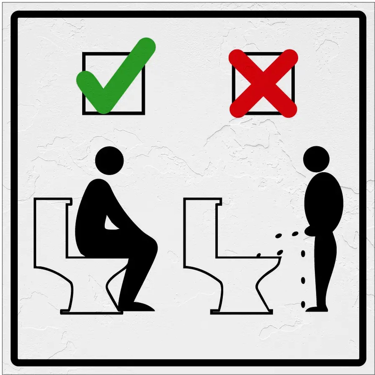 Koop Gelieve dichter bij het toilet /.../ - Please step closer to the